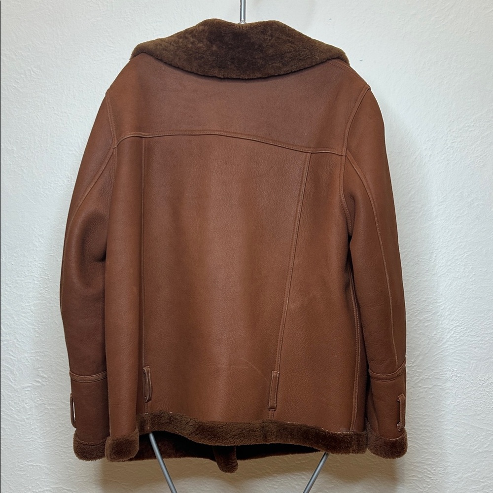 Annabelle Brown Shearling Jacket - Picture 3 of 11